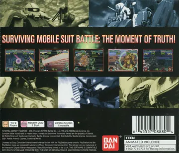 Gundam Battle Assault (US) box cover back